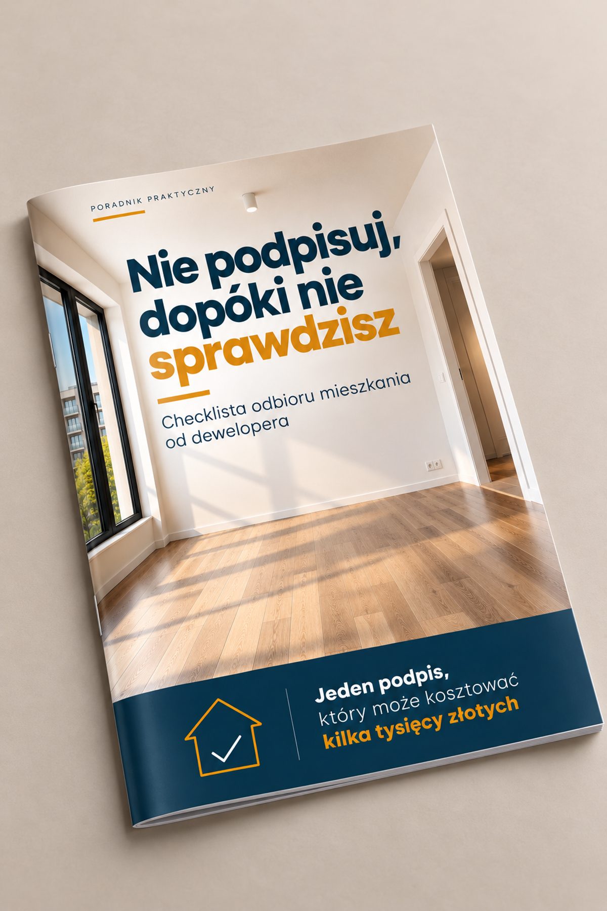 Mockup poradnika odbioru mieszkania